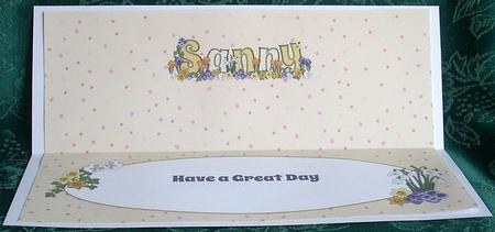 Flowers Sanny Large Dl Insert by Joyce Watson