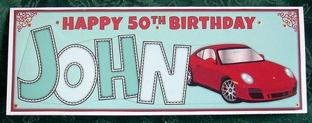 Porsche John 50th Large Dl by Joyce Watson