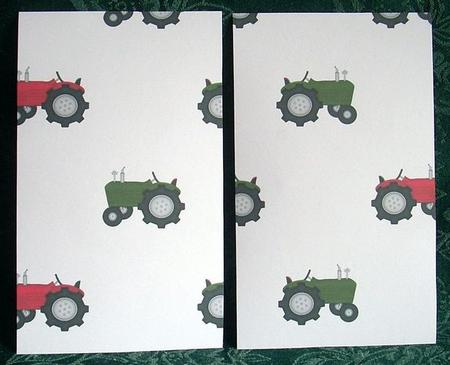 Farm Tractors Backing Paper by Joyce Watson