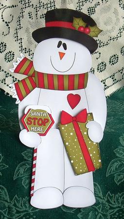 3D on the Shelf Card Kit - Santa Stop Here for Snowman Rio! by Joyce Watson