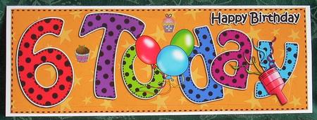 Large Dl 6th Birthday Celebrations Card & 3D Decoupage by Joyce Watson