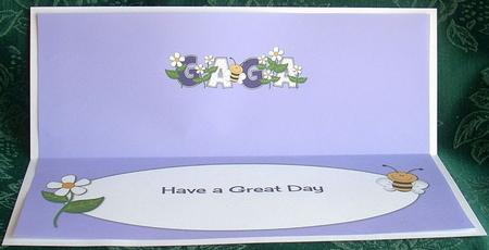 Flowers and Bees Gaga Large Dl Insert by Joyce Watson