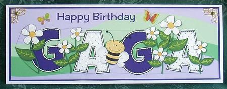 Flowers and Bees Gaga Large Dl by Joyce Watson
