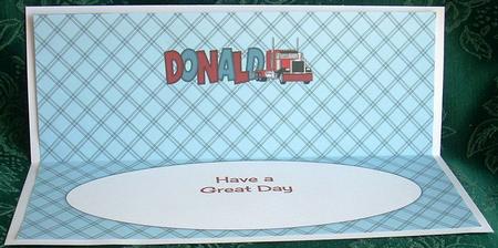 Truck Donald Large Dl Insert by Joyce Watson