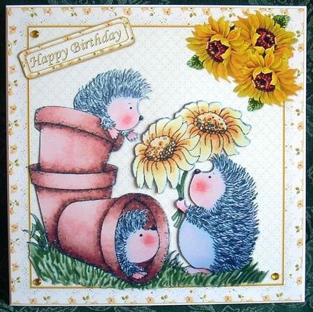 8x8 Sending You Pots of Love Mini Kit by Joyce Watson