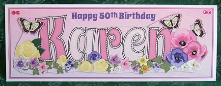 Flower Blossom Karen 50th Large Dl by Joyce Watson