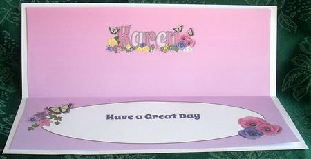 Flower Blossom Karen Large Dl Insert by Joyce Watson
