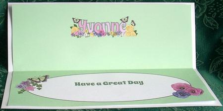 Flower Blossom Yvonne Large Dl Insert by Joyce Watson