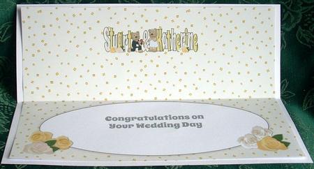 Wedding Day with Teddies Stuart & Katherine Large Dl Insert by Joyce Watson
