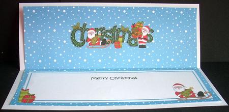 Large Dl Christmas Santa Insert by Joyce Watson