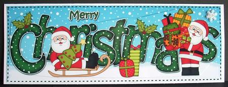Large Dl Christmas Santa 3D Decoupage by Joyce Watson