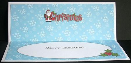 Santa in Coat Christmas Large Dl 3 Insert by Joyce Watson