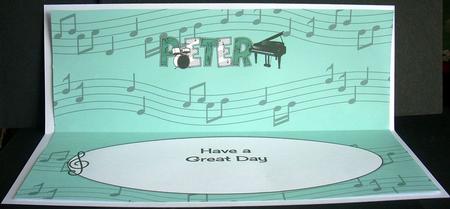 Piano & Drums Theme Peter Large Dl Insert by Joyce Watson
