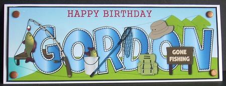 Fishing Gordon Large Dl by Joyce Watson