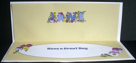 Bright Flowers Jane Large Dl Insert by Joyce Watson