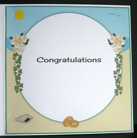 Insert for Mr Badger & Mrs Rabbit Wedding 8x8 Quick Card by Joyce Watson