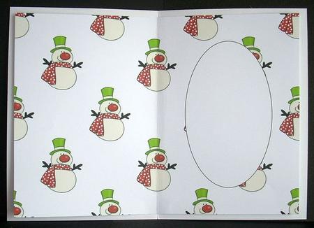 Christmas Snowman Insert 2 by Joyce Watson