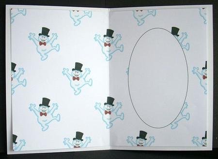 Christmas Snowman Insert 3 by Joyce Watson