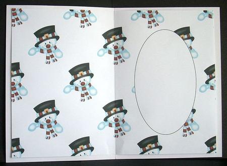 Christmas Snowman Insert 4 by Joyce Watson