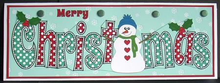 Snowman Christmas Large Dl by Joyce Watson
