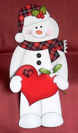 3D on the Shelf Card Kit - Little Christmas Snowman Mac by Joyce Watson