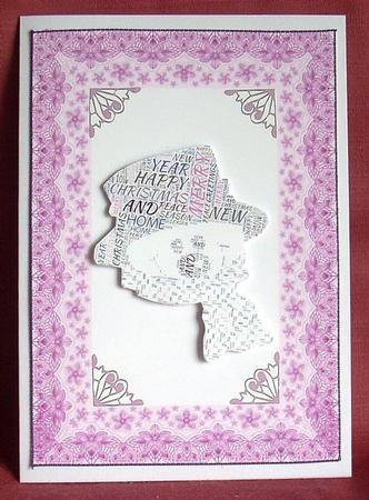 Pretty Pink Lace A5 Insert by Joyce Watson