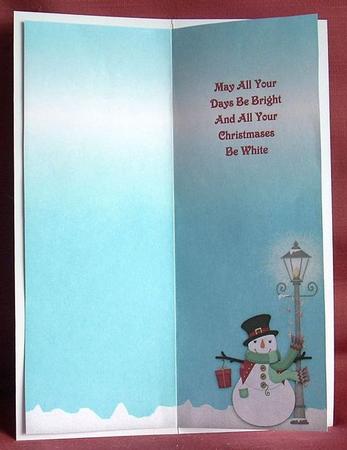Snowman Christmas Wishes Dl Insert by Joyce Watson