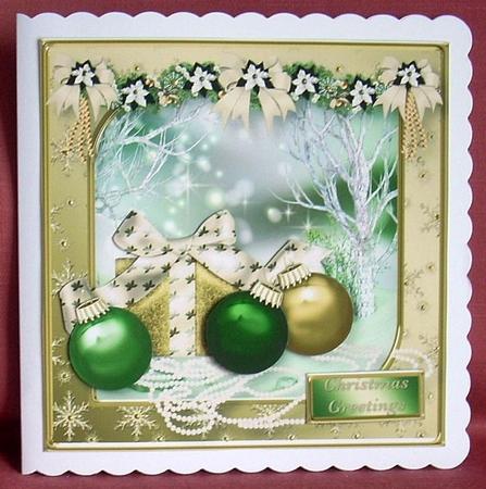 A Special Gift Decoupage Card Front by Joyce Watson