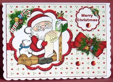 Santa Checks His List by Joyce Watson