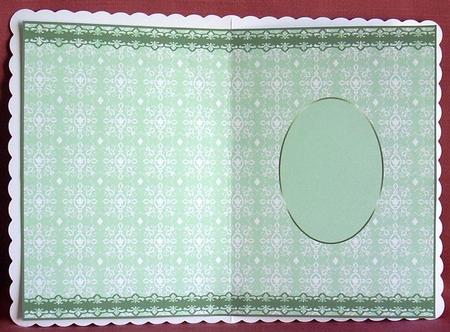 Dusty Green Card Making Insert by Joyce Watson