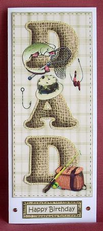 Dl Fishing Dad Birthday or Fathers Day by Joyce Watson