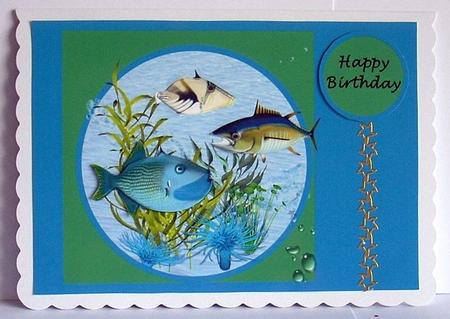 Fish in Water with Plants by Joyce Watson