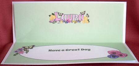 Flower Blossom Laura Large Dl Insert by Joyce Watson