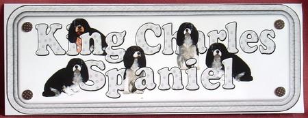King Charles Spaniel Name Sign by Joyce Watson