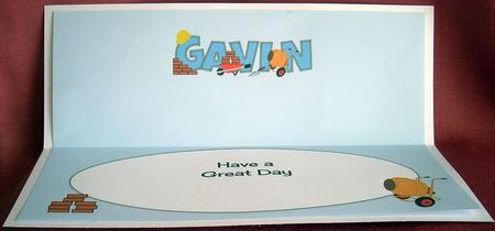 Bricklayer Gavin Large Dl Insert by Joyce Watson