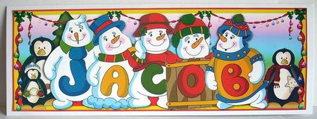 Snowmen Names Large DL - Jacob by Joyce Watson