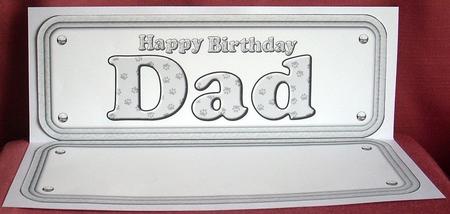 Dad Paw Print Insert by Joyce Watson