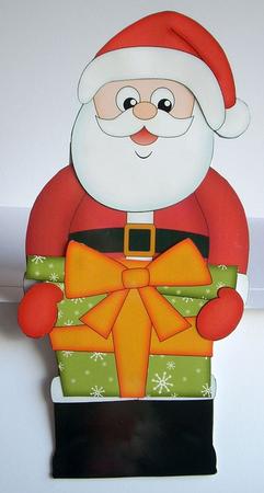 3D on the Shelf Card Kit - Little Christmas Santa Present by Joyce Watson