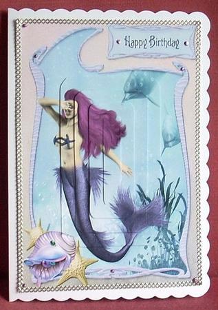 Art Nouveau Mermaid #4 A5 Topper by Joyce Watson