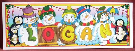 Snowmen Names Large DL - Logan by Joyce Watson