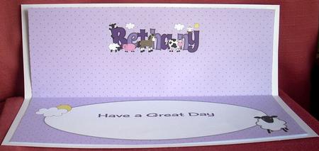 Farm Animals Bethany Large Dl Insert by Joyce Watson