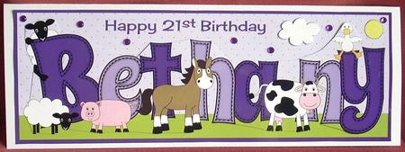 Farm Animals Bethany 21st Large Dl by Joyce Watson