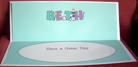 Cute Nurse Beth Large Dl Insert by Joyce Watson
