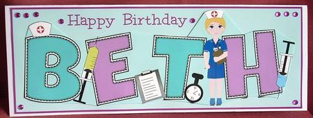 Cute Nurse Beth Large Dl by Joyce Watson