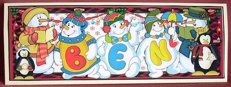 Snowmen Names Large Dl - Ben by Joyce Watson