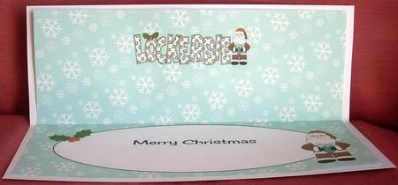 Merry Christmas from Lockerbie Large Dl Insert by Joyce Watson