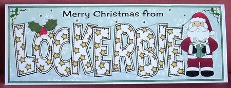 Merry Christmas from Lockerbie Large Dl by Joyce Watson