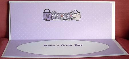 Handbags, Shoes & Lipsticks Carol Large Dl Insert by Joyce Watson