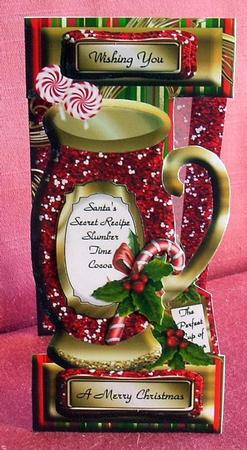 The Perfect Cup of Christmas Cocoa - Dl I Card by Joyce Watson