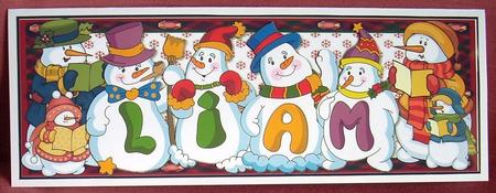 Snowmen Names Large Dl - Liam by Joyce Watson